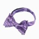 Краватка-метелик фіолетова з фуксією в узорах