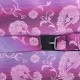 Галстук-бабочка фиолетовая с розовым в узорах
