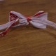 Краватка-метелик червона з якорем двостороння