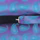 Краватка-метелик фіолетова з бірюзовими огірками