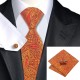 Подарочный набор оранжевый загадочный с красным узором
