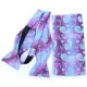 Краватка-метелик фіолетово-малинова з блакитними огірочками з хустинкою