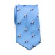 Краватка блакитна з лицарями