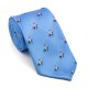 Краватка блакитна з лицарями