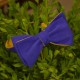 Галстук-бабочка самовяз синяя двухсторонняя
