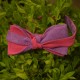 Краватка-метелик льняна двостороння (рожевий;сиреневий)