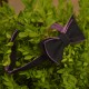 Галстук-бабочка льняная двухсторонняя (черный;фиолетовый)