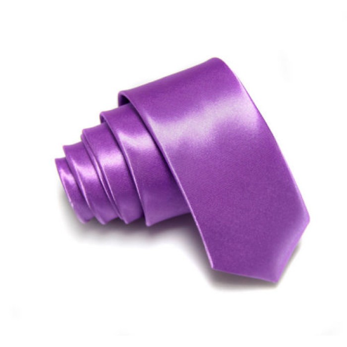 Краватка вузька світло-фіолетова
