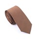 Краватка коричнева класична 100% шовк