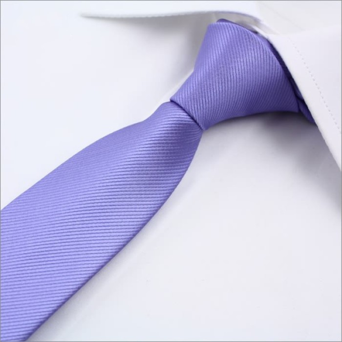 Краватка фіолетова вузька 6 см