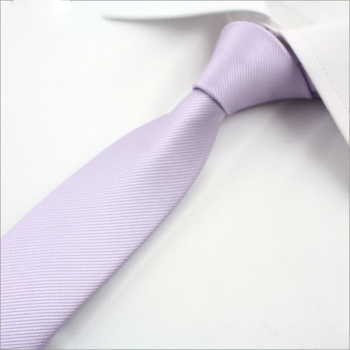 Краватка сиренева вузька 6 см