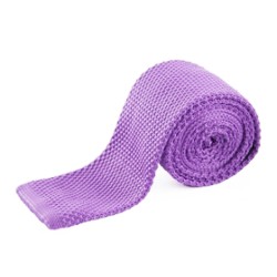 Краватка в'язаний фіолетовий однотонний