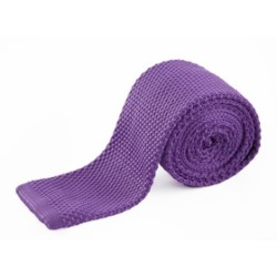 Краватка в'язана насичено-фіолетова