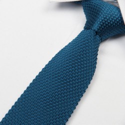 Краватка в'язана синьо-зелена