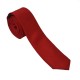 Краватка вузька червона матова - глибоко червона