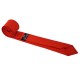 Краватка вузька червона атласна 6 см