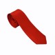 Краватка вузька червона атласна 6 см