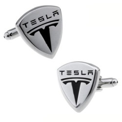 Запонки металеві Tesla