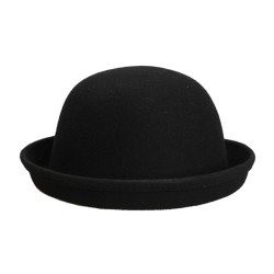 Шляпа черная фетровая Боулер Дерби Котелок