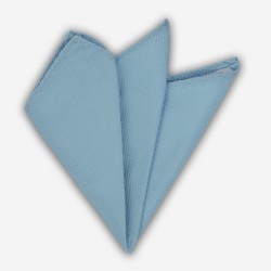 Платок ніжно-блакитний текстурний в клітку