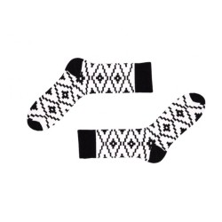 Носки Sammy Icon черно-белые в геометрический узор