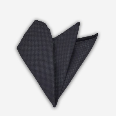 Платок темно-сірий текстурний в клітку