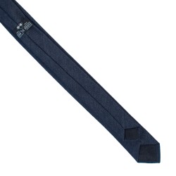 Галстук джинсовый синий узкий 5 см