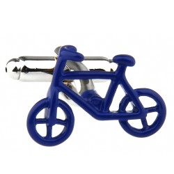 Запонки в виде синих велосипедов