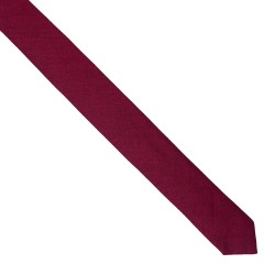 Краватка лляний вишневий однотонний