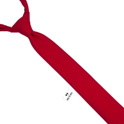 Краватка червона вузька габардин