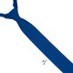 Галстук хлопковый синий узкий 6 см