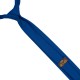 Краватка бавовняна синя вузька 6 см