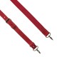 Подтяжки кожаные красные узкие на карабинах с пряжками антик - кожа пуль-ап