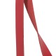 Подтяжки кожаные красные узкие на карабинах с пряжками антик - кожа пуль-ап