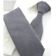 Краватка вузька сіра замшева тканина