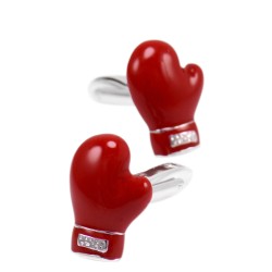 Запонки красные - Боксерская перчатка