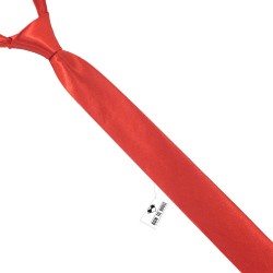 Вузька червона краватка 6 см