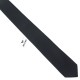 Краватка вузька чорна матова 6 см