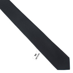  Краватка чорна матова класична 7 см
