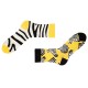 Шкарпетки Sammy Icon жовті - зебра Marty