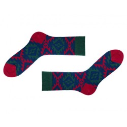Шкарпетки Sammy Icon у червоно-зелений орнамент Cancun