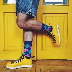 Шкарпетки яскраві пазли Sammy Icon