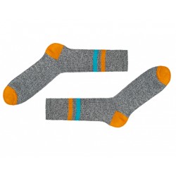 Шкарпетки теплі сірі з помаранчевим Sammy Icon