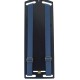 Подтяжки кожаные темно-синие на винтажных застежках с стандартной серединкой