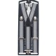 Підтяжки чоловічі довгі галстучні сірі стильні 3,5 см Y