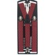 Підтяжки червоні текстурні з візерунком - краваткові 3,5Y