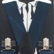 Підтяжки довгі у синю смужку - краваткові 3,5Y