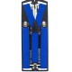 Підтяжки довгі яскраві сині з візерунком - краваткові 3,5Y
