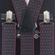 Підтяжки з червоною окантовкою у ромбик - краваткові 3,5Y