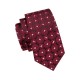 Подарочный галстук красный в цветочный узор
